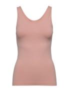 Decoy Top W/Wide Straps Tops T-shirts & Tops Sleeveless Pink Decoy