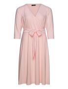 Lauren Women Surplice Jersey Dress Rosa