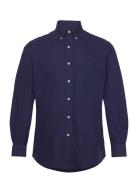 Polo Ralph Lauren Custom Fit Garment-Dyed Oxford Shirt Marinblå