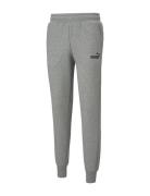 PUMA Ess Logo Pants Fl Cl Grå