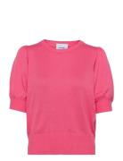 Liva Strik T-Shirt Tops Knitwear Jumpers Pink Minus
