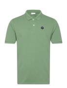 Knowledge Cotton Apparel Toke Basic Badge Polo - Gots/Vegan Grön