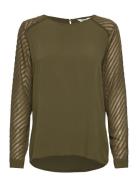 Object Objzoe L/S Top Khaki Green