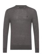 Mode Merino Crew Tops Knitwear Round Necks Grey AllSaints