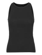 Bruuns Bazaar Katybb Rib Tank Top Svart