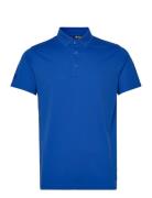 Mens Cray Drycool Polo Sport Polos Short-sleeved Blue Abacus