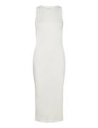 Vmlavender Sl O-Neck Calf Dress Vma Noos Knälång Klänning Cream Vero M...