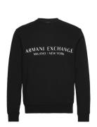 Sweatshirt Tops Sweat-shirts & Hoodies Sweat-shirts Black Armani Excha...
