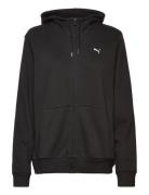 PUMA Ess Small Logo Full-Zip Hoodie Fl Svart