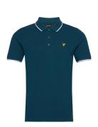 Tipped Polo Shirt Tops Polos Short-sleeved Navy Lyle & Scott