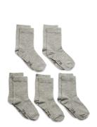 Ankle Sock -Solid Sockor Strumpor Grey Minymo