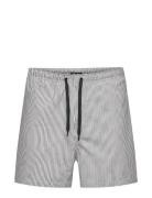 Onsted Stripe Seersucker Swim Noos Badshorts Black ONLY & SONS