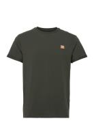Basic Organic Tee Tops T-shirts Short-sleeved Green Clean Cut Copenhag...