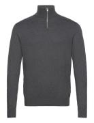 Jack & J S Jjeemil Knit Half Zip Noos Grå