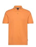 Pallas Tops Polos Short-sleeved Orange BOSS
