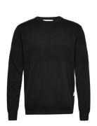 Slhmaine Ls Knit Crew Neck W Noos Tops Knitwear Round Necks Black Sele...