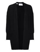 Slflulu New Ls Knit Long Cardigan B Noos Tops Knitwear Cardigans Black...