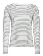 Organic Jersey Stripe Tenna Tee Fav Tops T-shirts & Tops Long-sleeved ...
