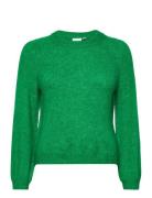 Vila Vijamina O-Neck L/S Knit Top - Noos Grön