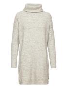 Vila Vicilia Rollneck L/S Knit Tunic/Su- Grå