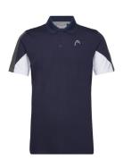 Club 22 Tech Polo Shirt Men Sport Polos Short-sleeved Navy Head