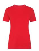 Slfmyessential Ss O-Neck Tee Tops T-shirts & Tops Short-sleeved Red Se...