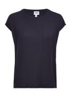 Vero Moda Vmava Plain Ss Top Ga Jrs Noos Marinblå