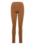 High Seamless Leggings Bottoms Leggings Brown Filippa K