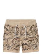 Name It Nmmvermo Aop Long Swe Shorts Unb F Noos Beige