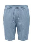 Onslinus 0007 Cot Lin Shorts Noos Bottoms Shorts Casual Blue ONLY & SO...