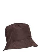 Rain Bucket Hat Accessories Headwear Bucket Hats Brown Becksöndergaard