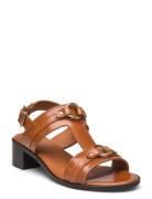 A4078 Sandal Med Klack Brown Billi Bi