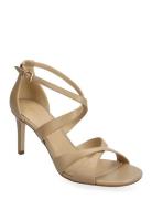 Kinsley Sandal Sandal Med Klack Beige Michael Kors