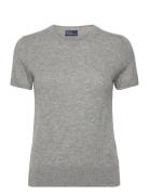 Cashmere Short-Sleeve Crewneck Jumper Tops T-shirts & Tops Short-sleev...