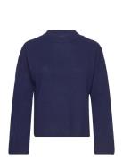 YAS Yasfrido Ls Wide Knit Pullover Noos Blå