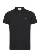 GANT Slim Shield Ss Pique Polo Svart