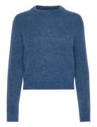 Mohair Girlfriend Sweater Tops Knitwear Jumpers Blue Cathrine Hammel