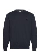 GANT Classic Cotton C-Neck Marinblå