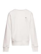 Shield C-Neck Tops Sweat-shirts & Hoodies Sweat-shirts Cream GANT