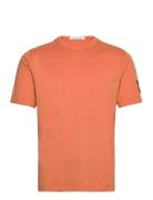 Badge Regular Tee Tops T-shirts Short-sleeved Orange Calvin Klein Jean...