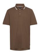 Parlay 190 Tops Polos Short-sleeved Brown BOSS