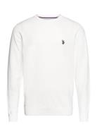 Adair Knit Sweater Tops Knitwear Round Necks White U.S. Polo Assn.