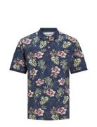 Jack & J S Jjchill Aop Polo Ss Multi/patterned