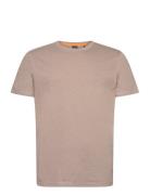 Tegood Tops T-shirts Short-sleeved Brown BOSS