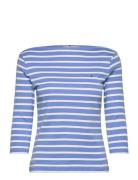 Slim Cody Boat-Nk 3/4Slv Tops T-shirts & Tops Long-sleeved Blue Tommy ...