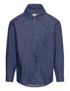 Copenhagen Colors Super Light Denim Classic Shirt Blå