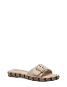 Women Slides Platta Sandaler Cream Tamaris