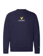Eagle Logo Sweatshirt Tops Sweat-shirts & Hoodies Sweat-shirts Navy Ly...