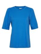 Mschtiffa Logan 2/4 Puff Tee Tops T-shirts & Tops Short-sleeved Blue M...
