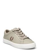 Baseline Leather Låga Sneakers Grey Fred Perry